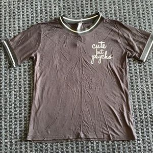 Black cute but psycho top